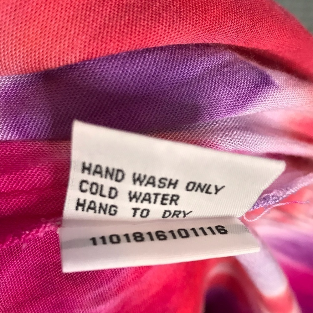 Tie dye maxi dress galaxy tank tiered flounce L spaghetti straps sundress - Picture 8 of 10